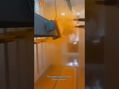 Personalizzare il colore del rivestimento Linea di rivestimento in polvere automatizzata Catena / Maglia Tipo di nastro trasportatore