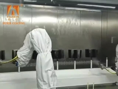 Linee di verniciatura elettrostatica automatizzata con errore di uniformità del 5% e utilizzo della vernice del 60%