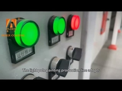 Sistema automatico di rivestimento in polvere per cornici di biciclette a substrato di ferro con colori personalizzabili