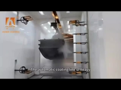 Linea di rivestimento in polvere orizzontale a schermo sensoriale automatico 16 PCS Standard