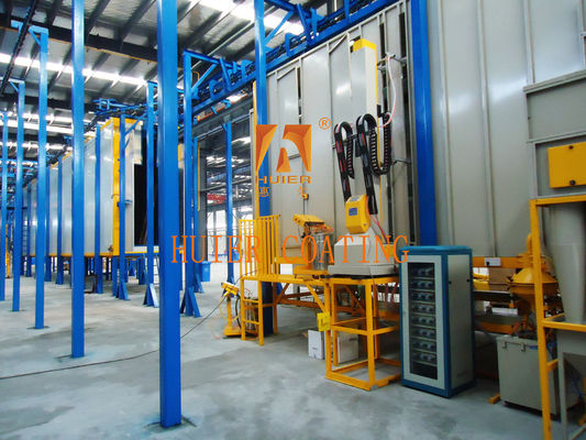 Linea di rivestimento elettrostatico automatico in polvere con forza di campo magnetico di 12000 Gauss
