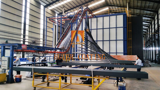 Linea di rivestimento in polvere automatica ad alta capacità con uniforme per le fabbriche di ferro