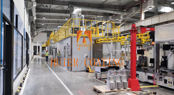 Infrarossi Servo Motor di riscaldamento Automatica Spray Painting Line per spessore di rivestimento 0,1-0,3 mm Produzione