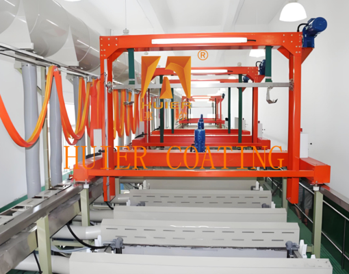 Linea di produzione di elettroplataggio per autoveicoli con interruttore fotoelettrico